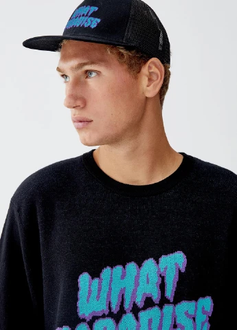 Чорний демісезонний джемпер джемпер Pull & Bear