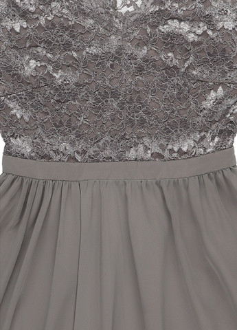 Сіра кежуал, святковий сукня кльош Swing однотонна