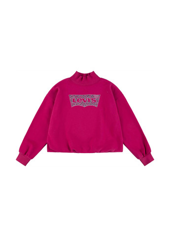 Levi's світшот однотонний рожевий кежуал бавовна