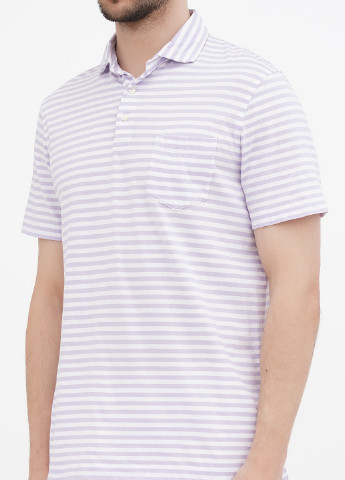 Белая футболка-поло для мужчин Ralph Lauren в полоску