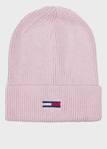 Розовый зимний комплект (шапка, снуд) Tommy Jeans