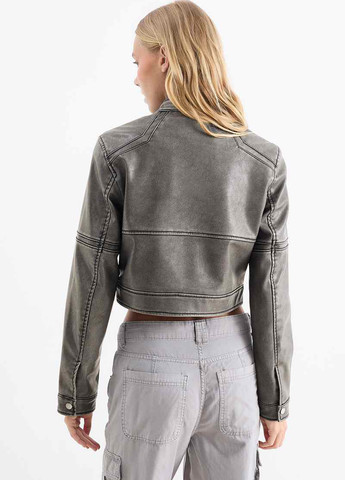 Сіра демісезонна куртка C&A