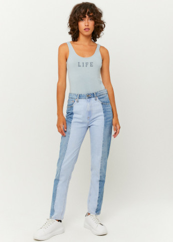 Джинси Tally Weijl Skinny Jeans - FANCY MOM BICOLOR однотонні комбіновані джинсові бавовна
