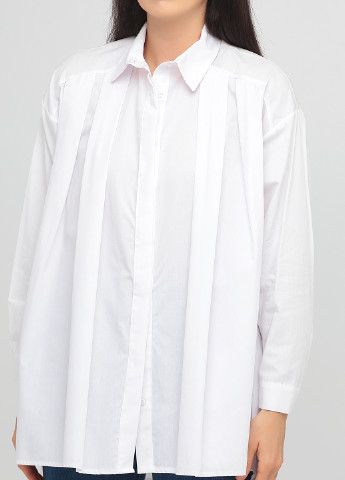 Белая кэжуал рубашка однотонная Tensione IN