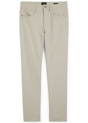 Светло-бежевые демисезонные прямые джинсы C&A