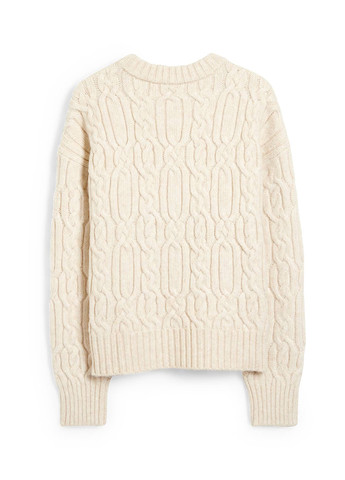 Светло-бежевый зимний свитер джемпер C&A