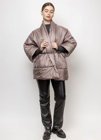 Коричнева демісезонна куртка куртка-ковдра CHIUAS