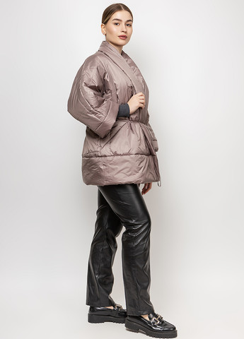 Коричнева демісезонна куртка куртка-ковдра CHIUAS