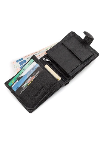 Мужской кожаный кошелек 12х10,5х3 см st leather (252133946)