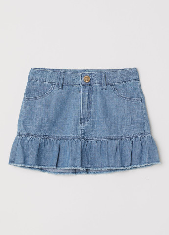 Голубая джинсовая юбка H&M мини