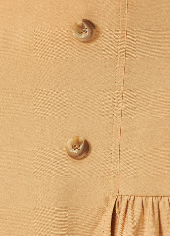 Светло-бежевая кэжуал однотонная юбка KOTON годе