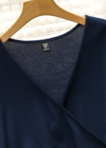 Темно-синій світшот SHEIN однотонний гудзики (323464840)