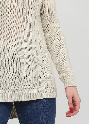 Сіро-бежевий демісезонний пуловер пуловер Francesca's