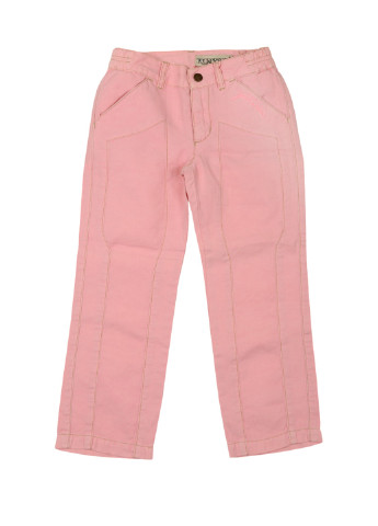 Розовые кэжуал демисезонные прямые брюки Jeckerson