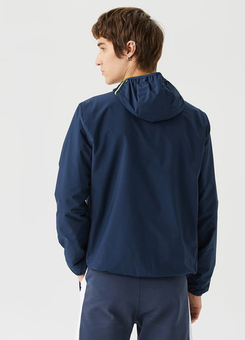 Темно-синяя демисезонная куртка Lacoste