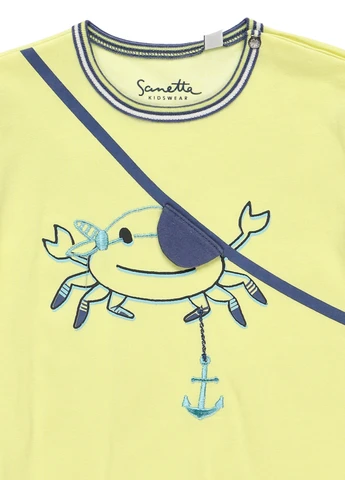 Жовта літня футболка Sanetta