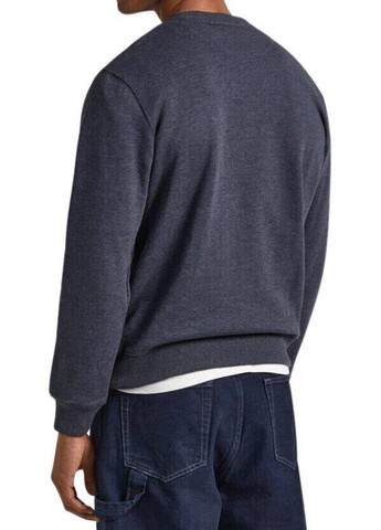 Серый свитшот Pepe Jeans London логотип вышивка (302147051)