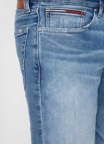 Голубые демисезонные зауженные джинсы Tommy Hilfiger