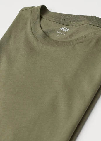 Хаки (оливковая) футболка H&M