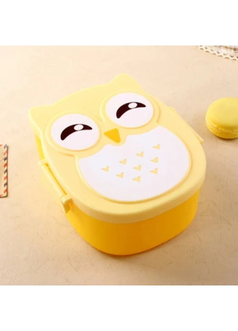 Дитячий ланч бокс Bento Совушка Жовтий Power (254393573)