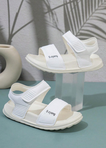 Белые спортивные, кэжуал спортивные сандалии SHEIN на липучке