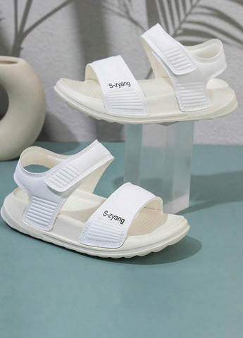 Белые спортивные, кэжуал спортивные сандалии SHEIN на липучке