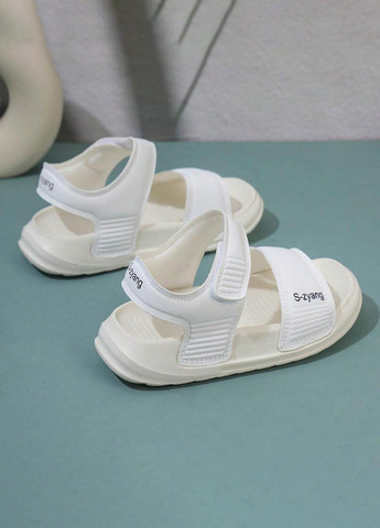 Белые спортивные, кэжуал спортивные сандалии SHEIN на липучке