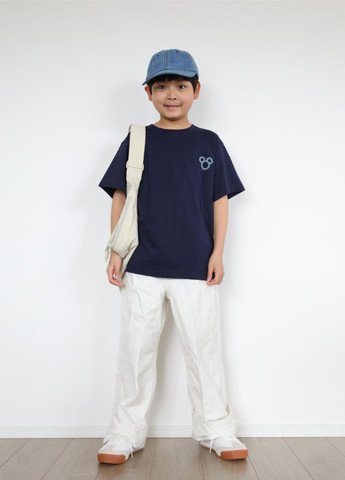 Темно-синя літня футболка Uniqlo