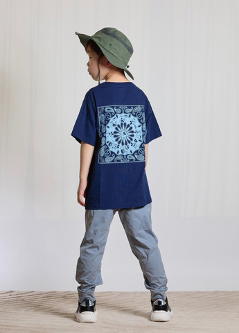 Темно-синя літня футболка Uniqlo