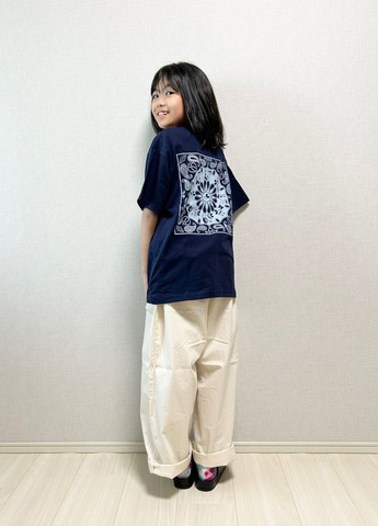 Темно-синя літня футболка Uniqlo