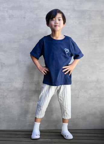 Темно-синя літня футболка Uniqlo