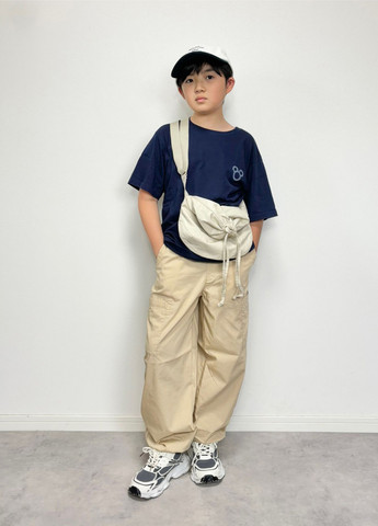 Темно-синя літня футболка Uniqlo