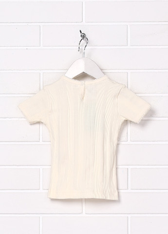 Белая летняя футболка с коротким рукавом Petit Bateau