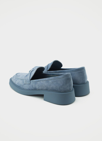 Respect Туфли лоферы голубой з натуральный велюр, украина — демисезон (330987138)