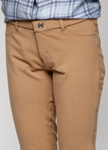Светло-коричневые кэжуал демисезонные брюки Alcott