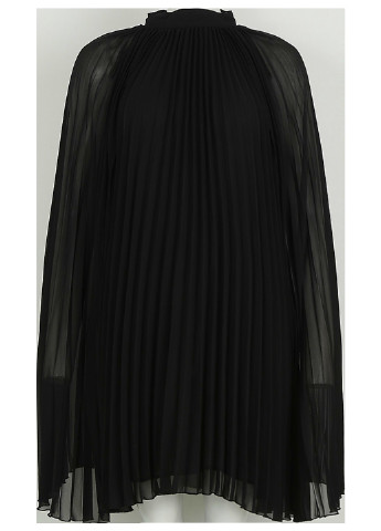 Черное кэжуал платье платье-жакет, плиссированное, а-силуэт Boohoo однотонное
