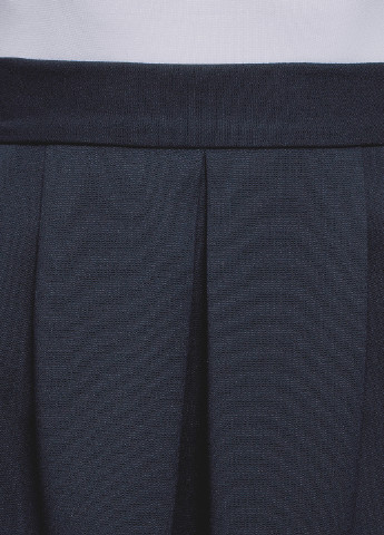 Темно-синяя офисная однотонная юбка Oodji мини