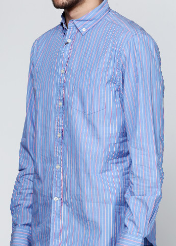 Синяя кэжуал рубашка в полоску Howick с длинным рукавом