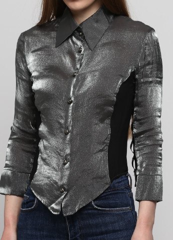 Серая демисезонная блуза Versace Jeans Couture