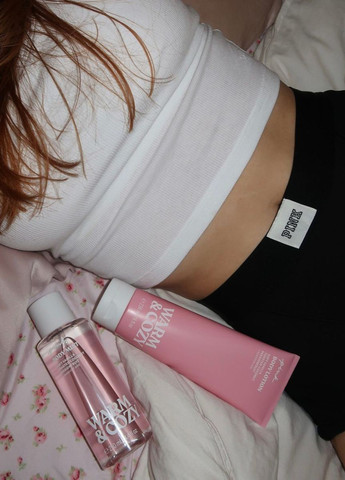 Набір Warm & Cozy Pink (міст 250 мл, лосьйон 236 мл, свічка 184 р.) Victoria's Secret (341894885)