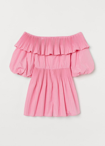 Комбинезон H&M комбинезон-шорты однотонный розовый кэжуал полиэстер