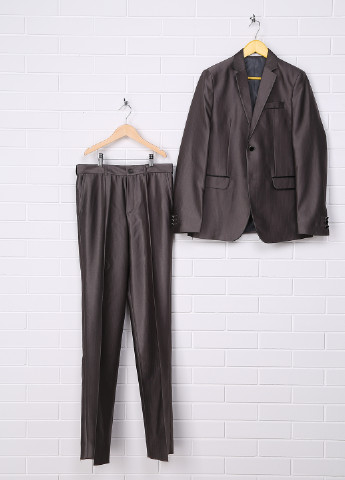Світло-сірий демісезонний костюм (піджак, брюки) брючний Миа-Стиль