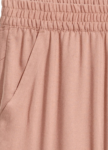 Пудровые кэжуал летние зауженные брюки H&M