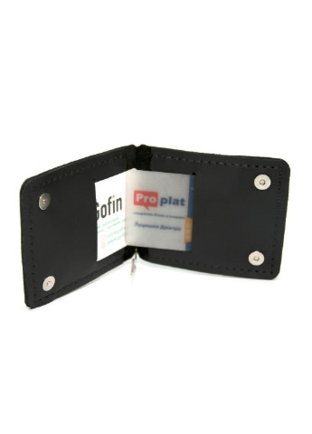 Шкіряний затискач для грошей 11,5х8,5х0,5 см GOFIN (253174368)