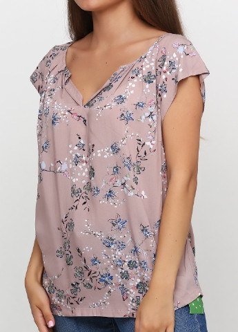 Бежевая летняя блуза Saint Tropez