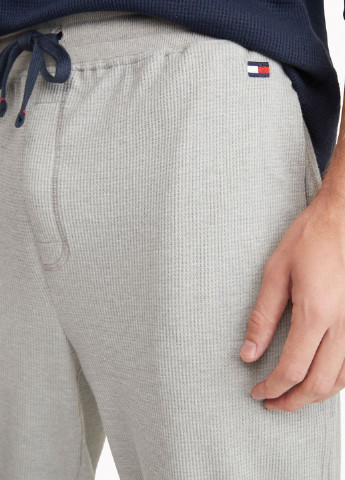 Штани Tommy Hilfiger джогери меланжі світло-сірі спортивні трикотаж