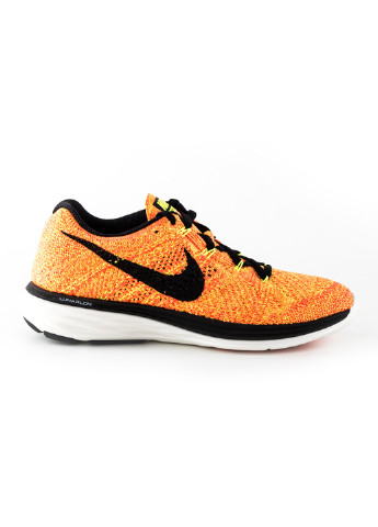Оранжевые демисезонные кроссовки wmns flyknit lunar3 Nike