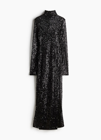 Чорна вечірня сукня H&M однотонна