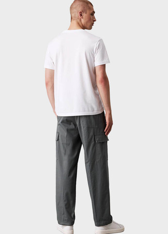 Серые кэжуал демисезонные карго брюки Calvin Klein Jeans