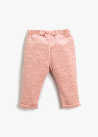 Светло-розовые домашние, кэжуал демисезонные зауженные брюки KOTON